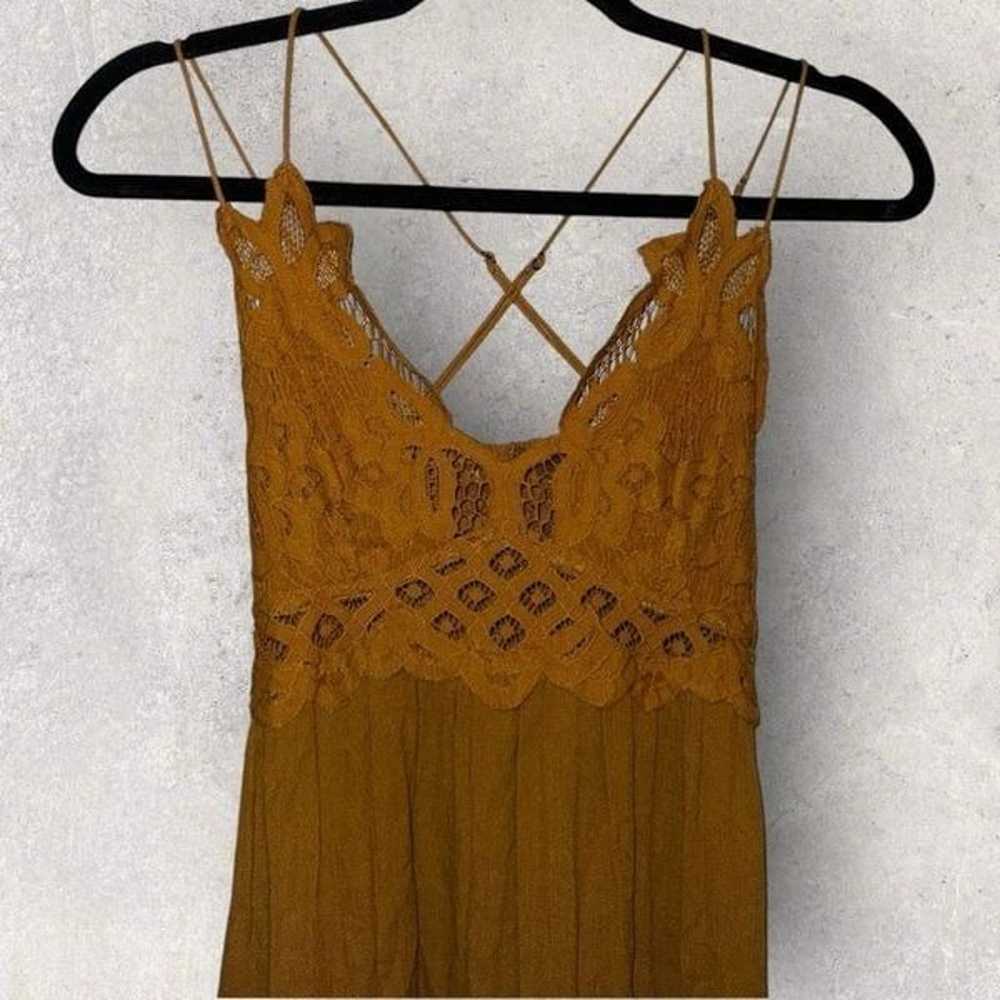 Free People Adella Rust Slip Dress- Size Small - image 3