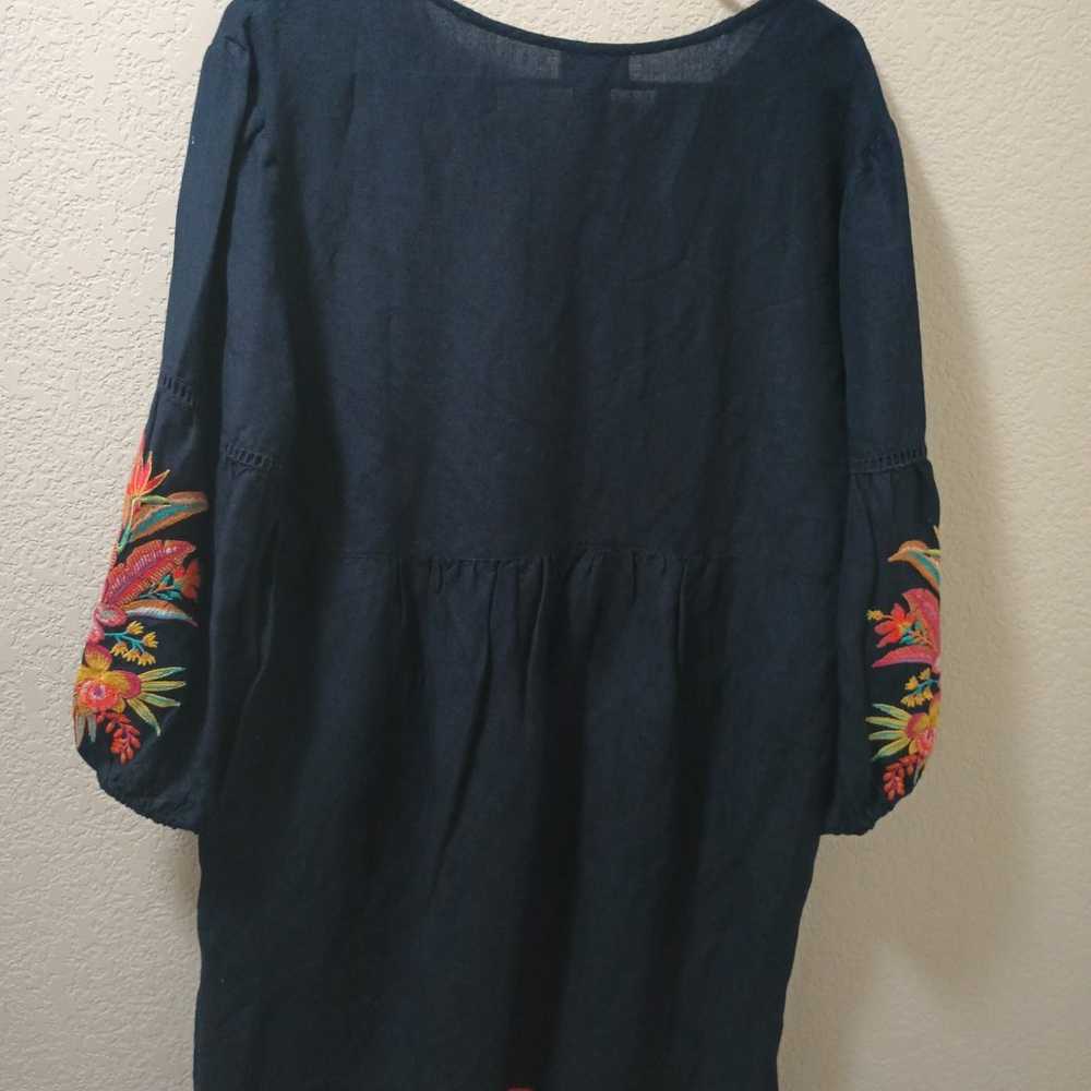 Tommy Bahama Womens Navy Lucia Tropical Embroider… - image 5