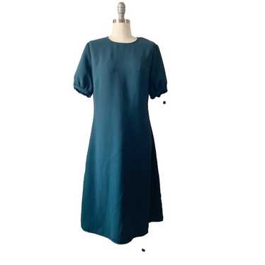 Iris & Ink Women's A-Line Dress Size 12 Forest Gr… - image 1