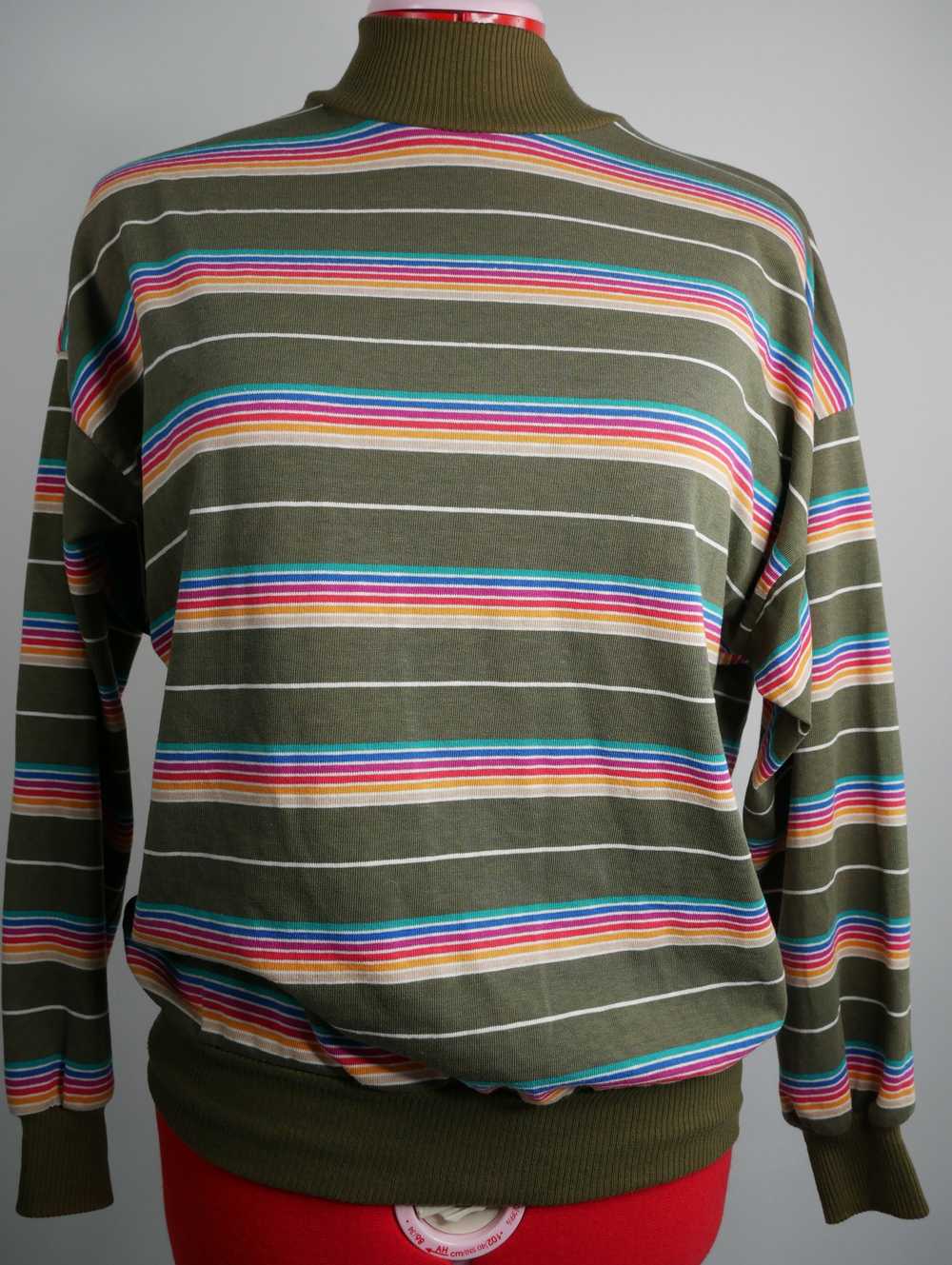 Rainbow Striped Pullover - image 1