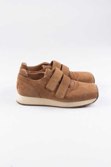 UGG x Eckhaus Latta Beige Suede Velcro Sneaker