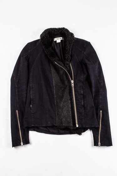 Helmut Lang Black Faux Suede Jacket