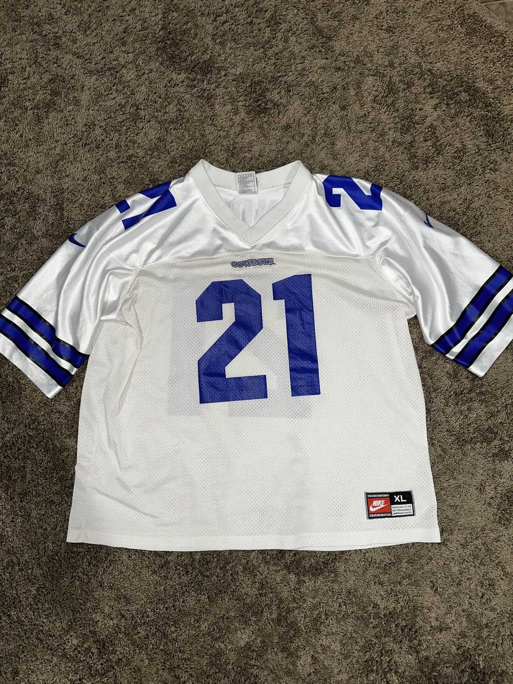 Nike VINTAGE DALLAS COWBOYS HOME JERSEY #21 DEION… - image 1