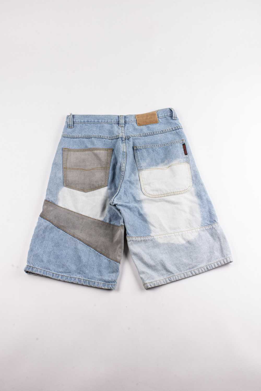 Phat Farm Blue Patchwork Jorts - image 3