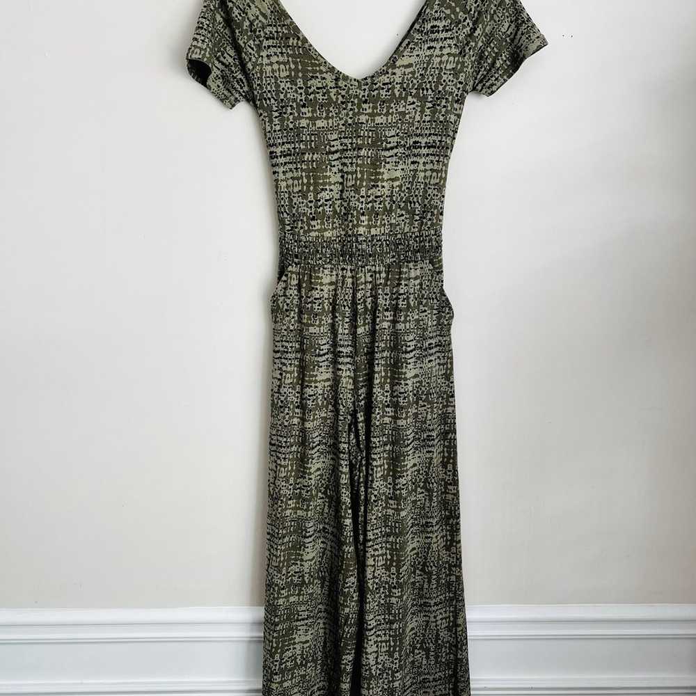 Pact Revive Cross Cross Back Grey Green Jumpsuit … - image 3