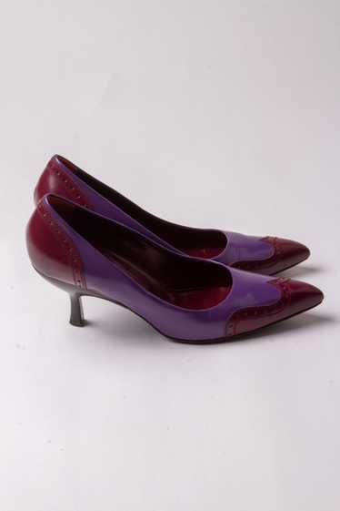 Miu Miu Purple and Red Kitten Heel