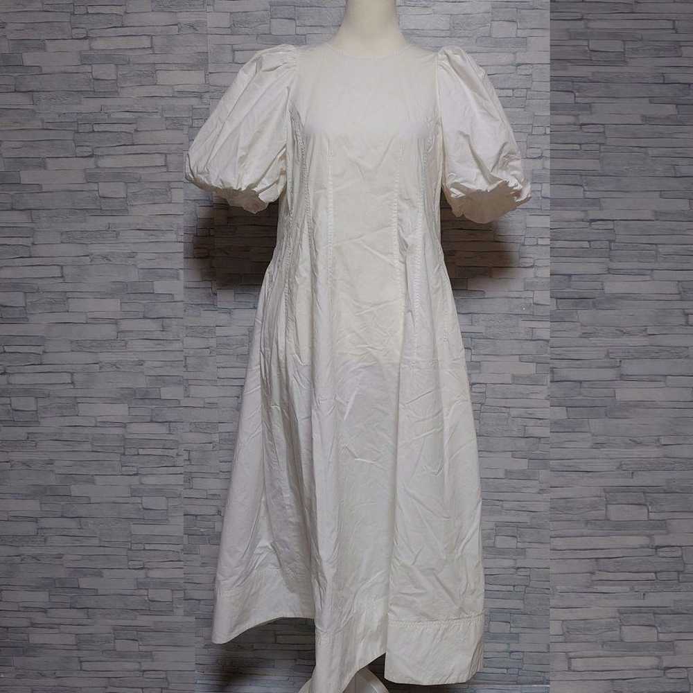 Selford White Puff Sleeve Cotton Loose Comfortabl… - image 1