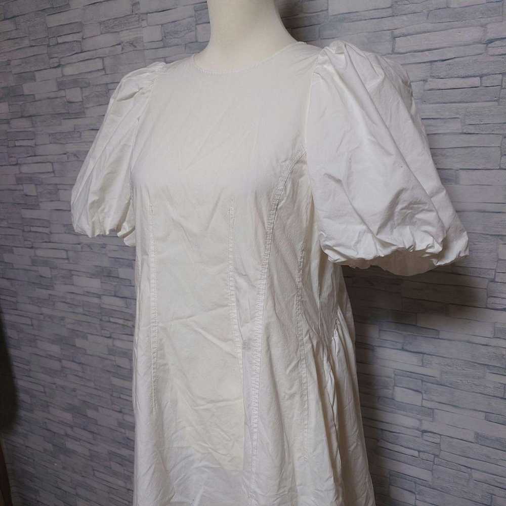 Selford White Puff Sleeve Cotton Loose Comfortabl… - image 4