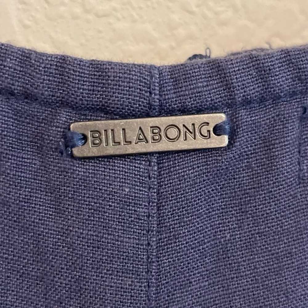 Billabong Blue Cotton Linen Front Light the Night… - image 6