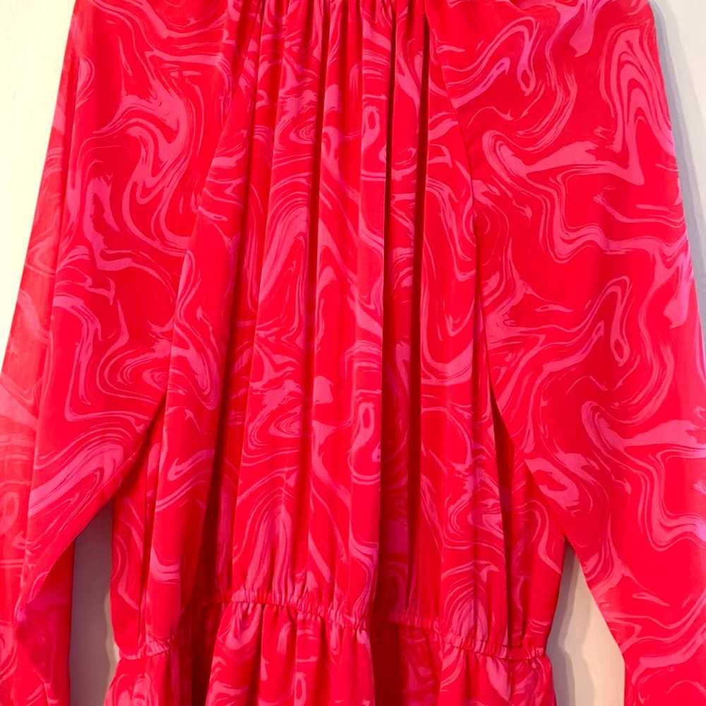 Scoop Red long sleeve dress.L. Like new - image 2