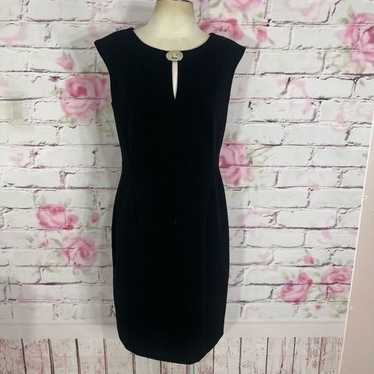 Calvin Klein sleeveless black cap sleeve sheath d… - image 1