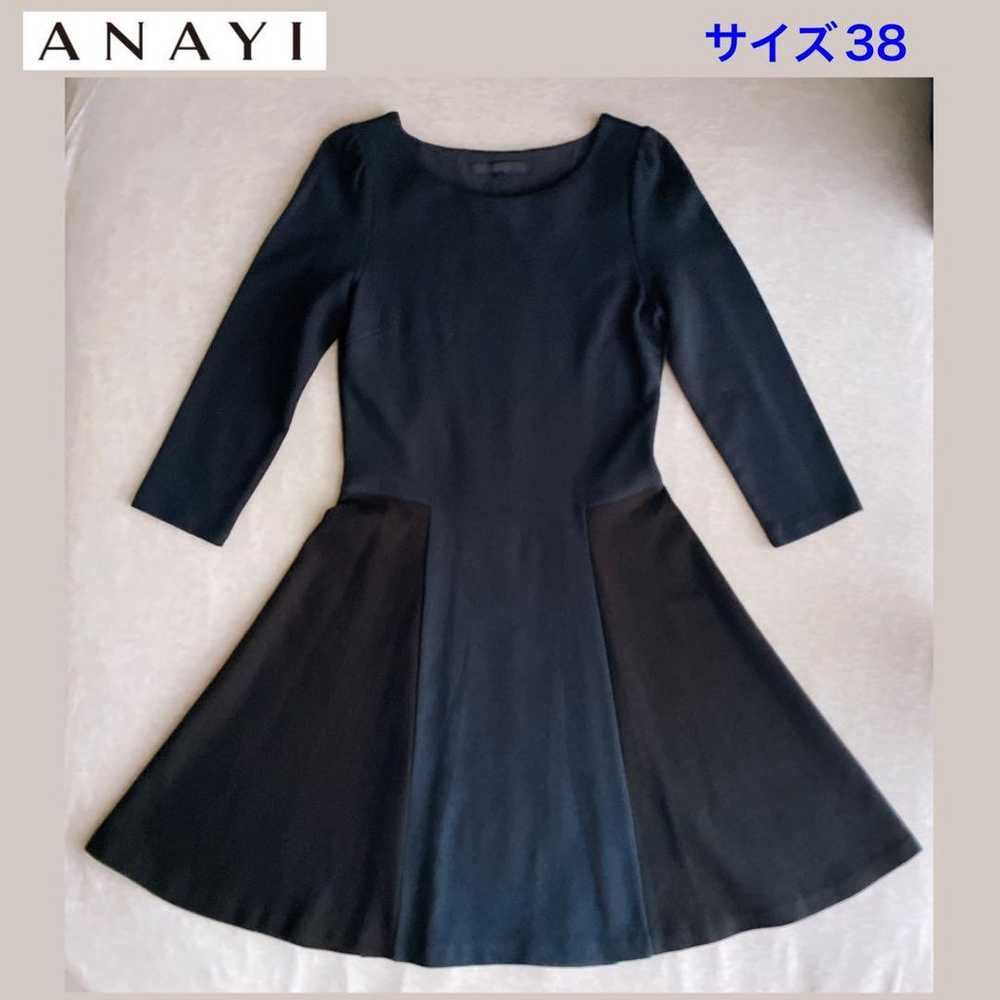 ANAYI Knee-Length Dress 38(M)
Two-tone, long slee… - image 1