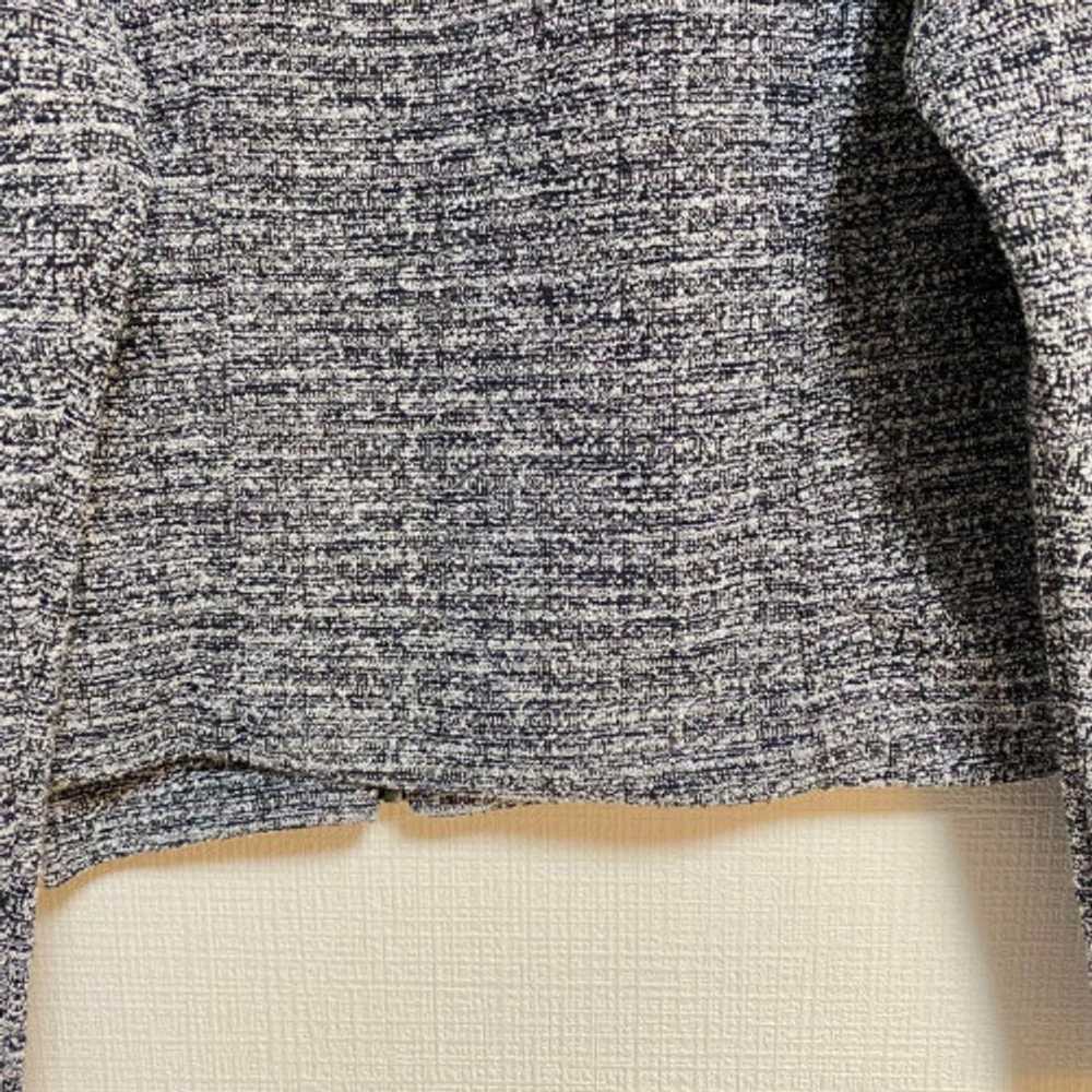 [Banana Republic] Tweed collarless jacket L Gray … - image 11