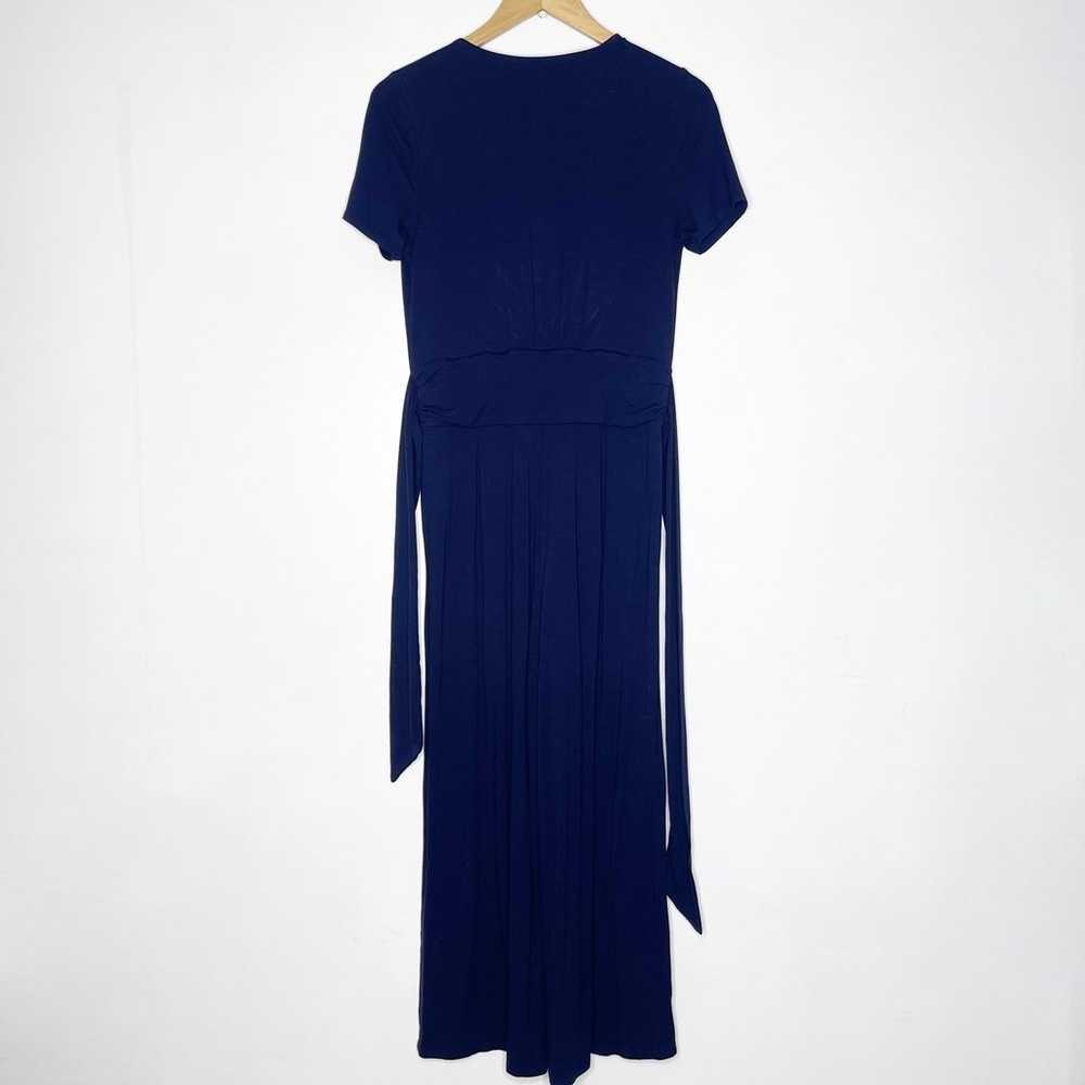 Boden Navy Ellen Jersey Knit Wide Leg Jumpsuit Si… - image 3