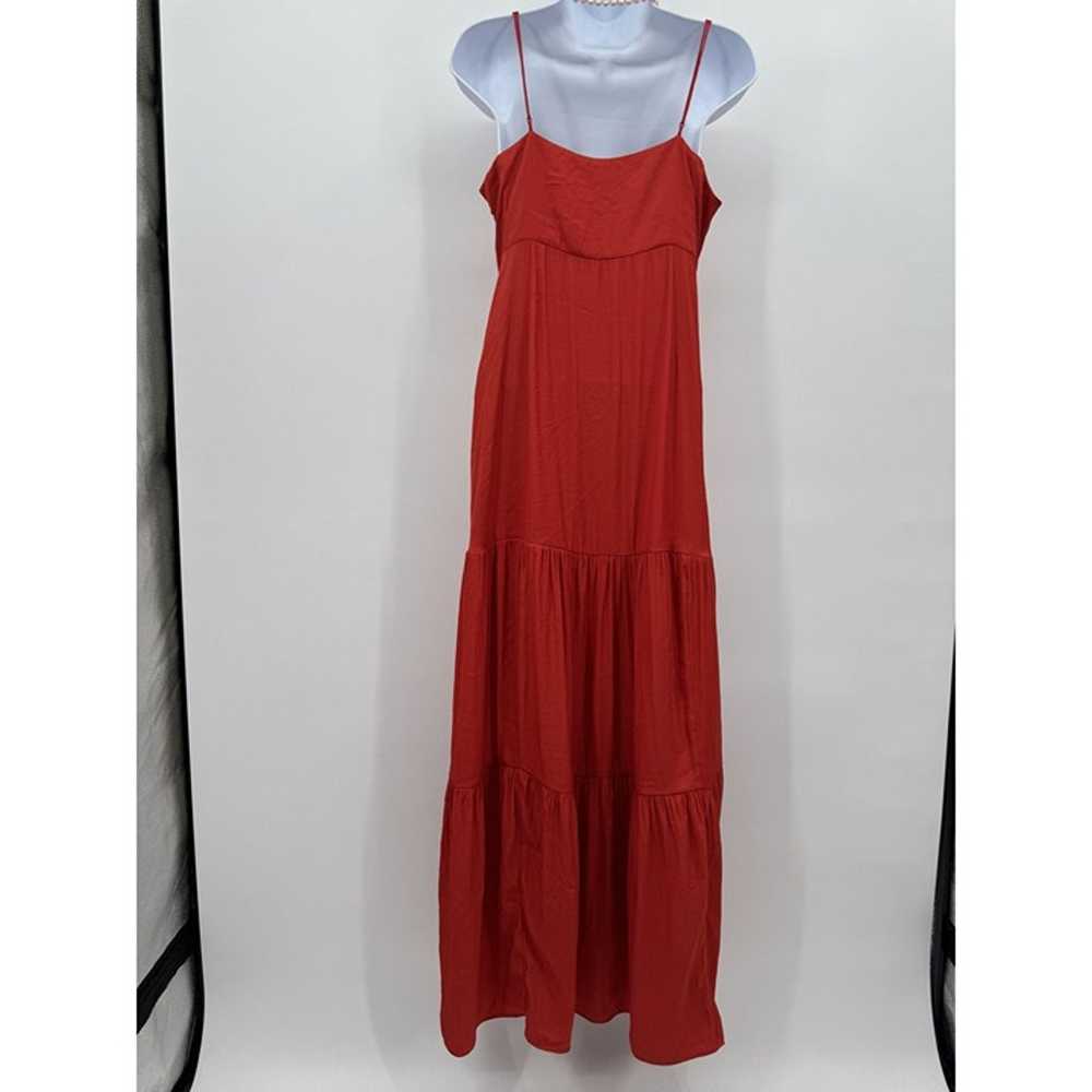 banana republic tiered-hem maxi spaghetti strap d… - image 5