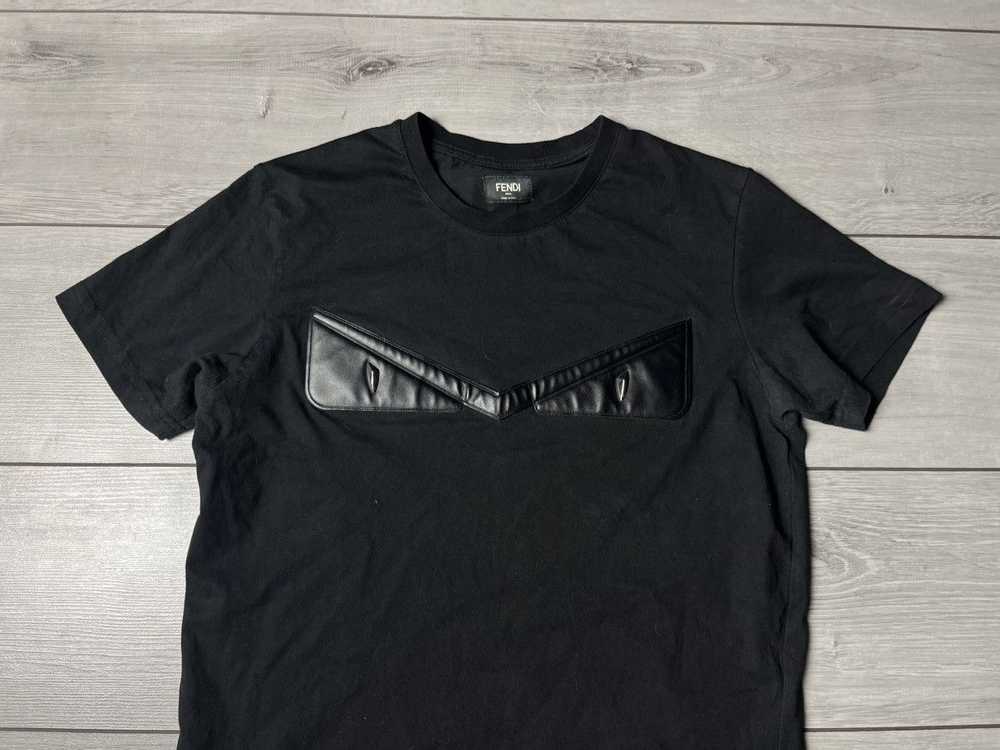 Fendi Fendi roma Tshirt leather eyes size Small - image 3