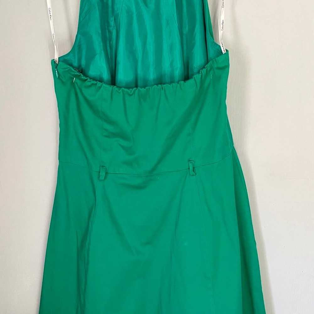 Womens Green Halter Dress - image 3