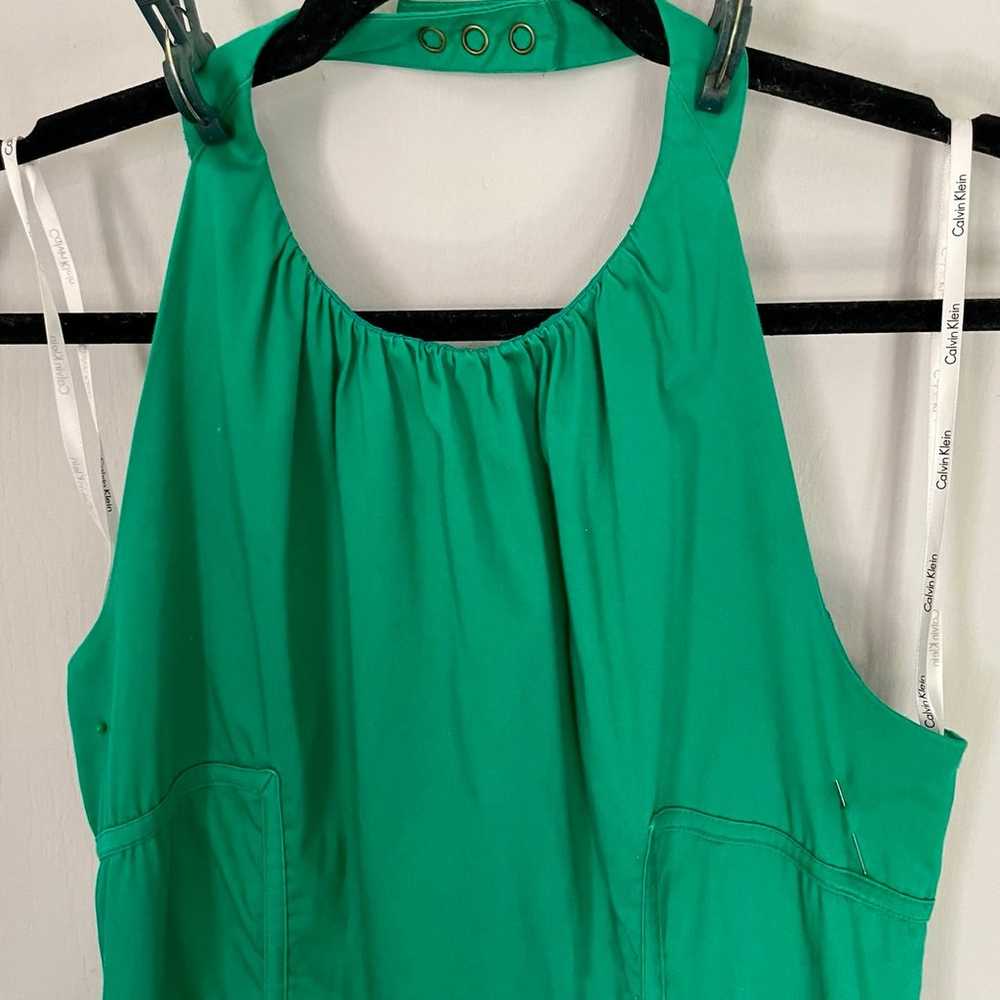 Womens Green Halter Dress - image 4