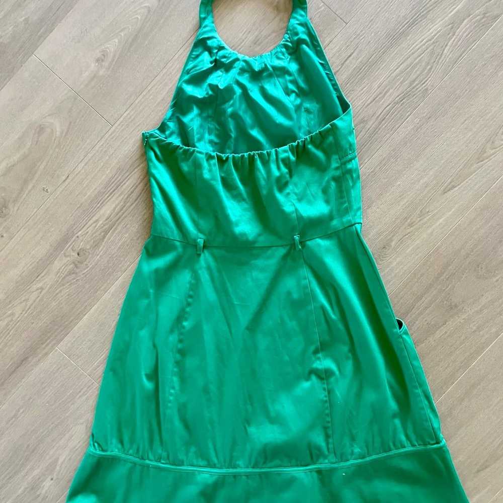 Womens Green Halter Dress - image 9