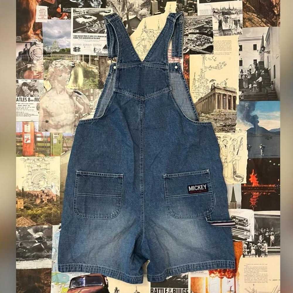 Mickey mouse vintage denim overalls - image 2