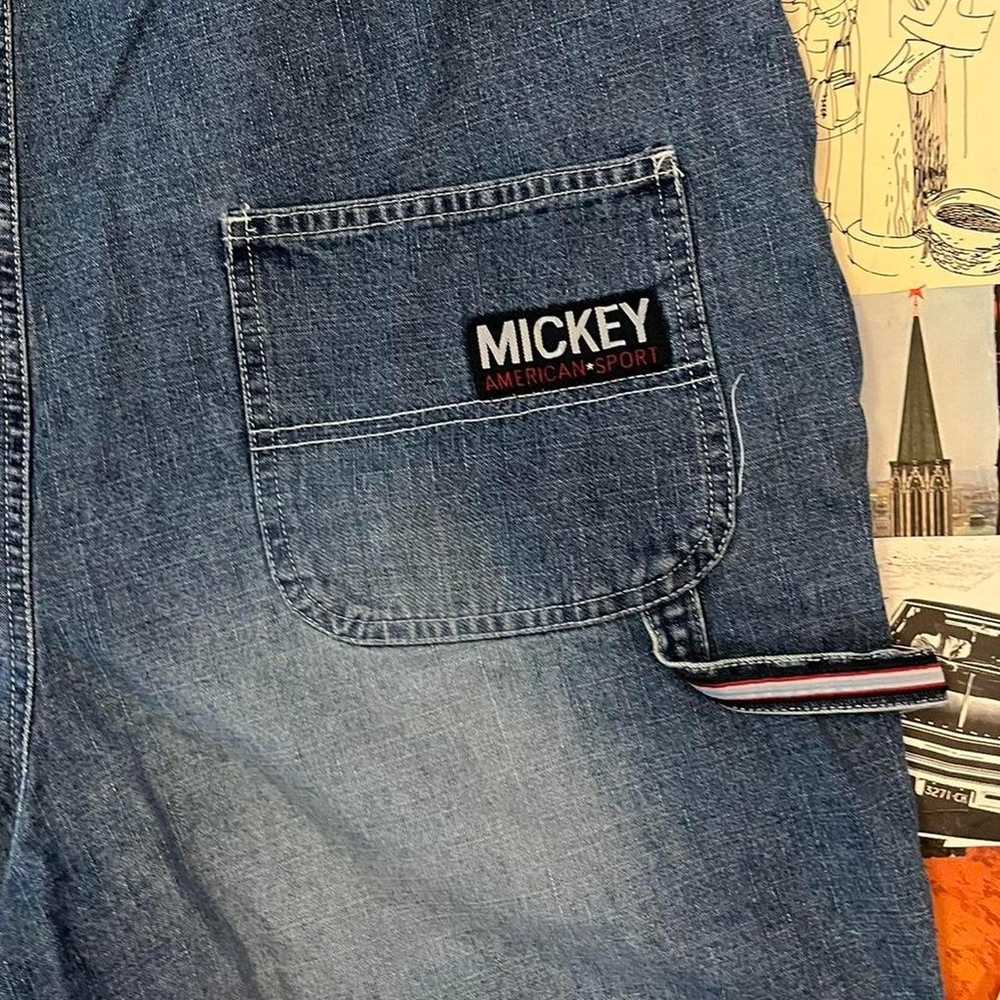 Mickey mouse vintage denim overalls - image 8