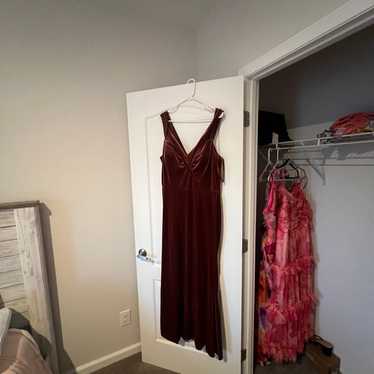 Revelry Bardot velvet dress