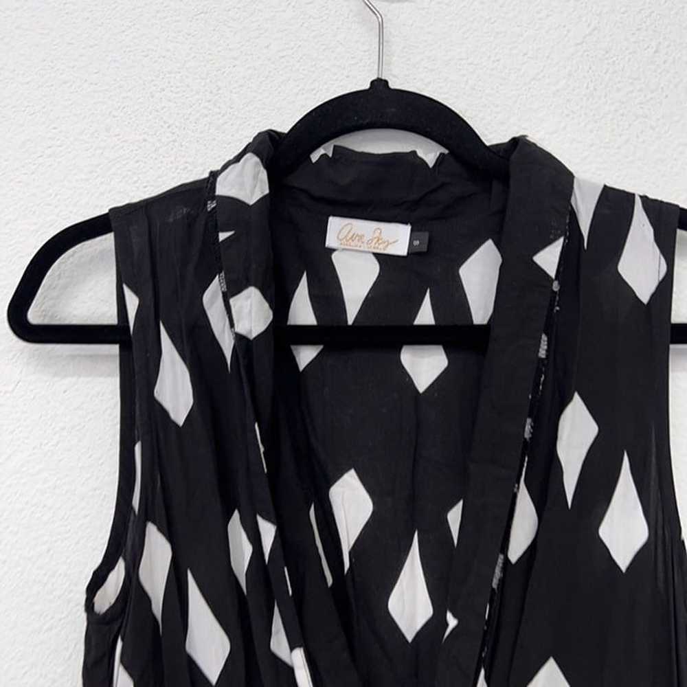 Ava Sky black and white geometric sleeveless jump… - image 4