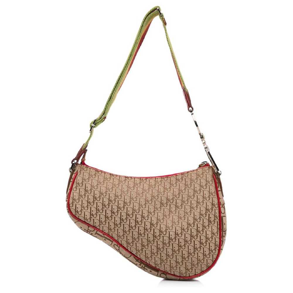 Dior Saddle Vintage Zip cloth handbag - image 2