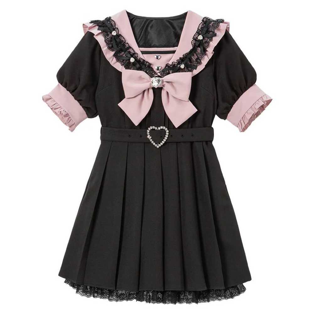 Dear My Love Sailor Bijou Lace Frill One-piece dr… - image 1