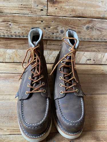 Thorogood Thorogood moc-toe gray leather work boot