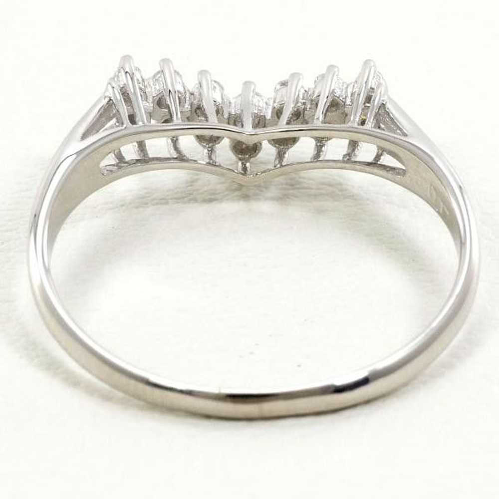 Other Other PT900 Platinum Diamond Ring 14.5 Meta… - image 4