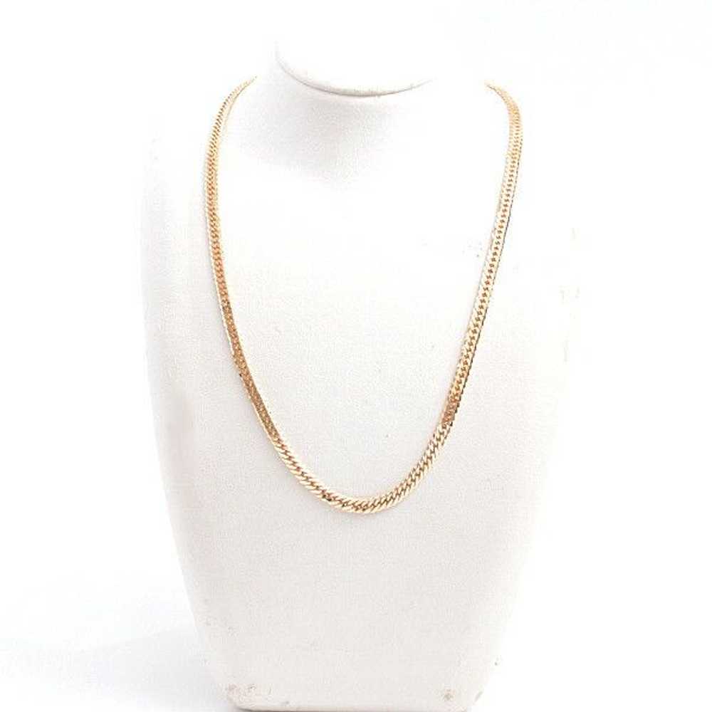 Other Other K18 6-Sided Double Necklace Yellow Go… - image 7