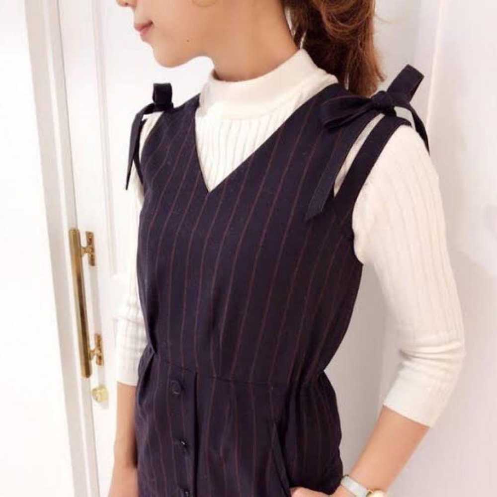 【me & me couture】 Shoulder Ribbon V-Neck One Piec… - image 11