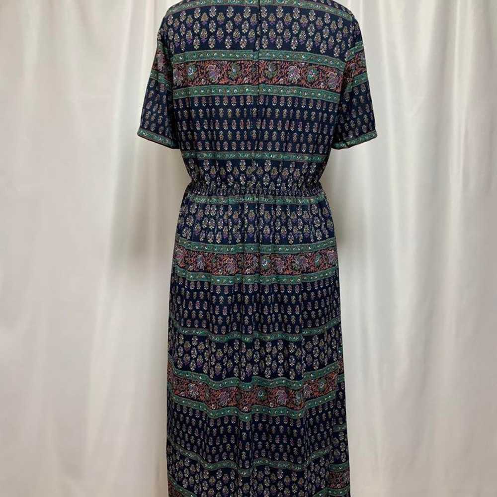 ◎ Showa retro one-piece dress in Indian block pri… - image 5