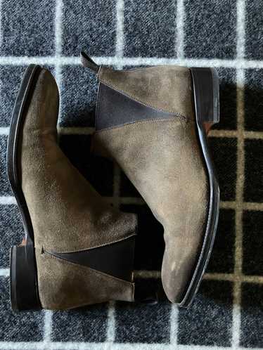 Santoni Suede Chelsea boots