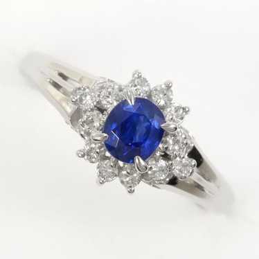 Other Other PT900 Platinum Sapphire Ring Metal Rin