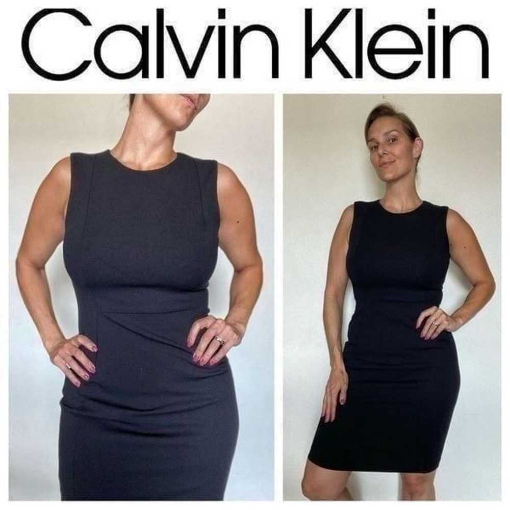 Calvin Klein Dress Black Classic Chic Minimalist … - image 1