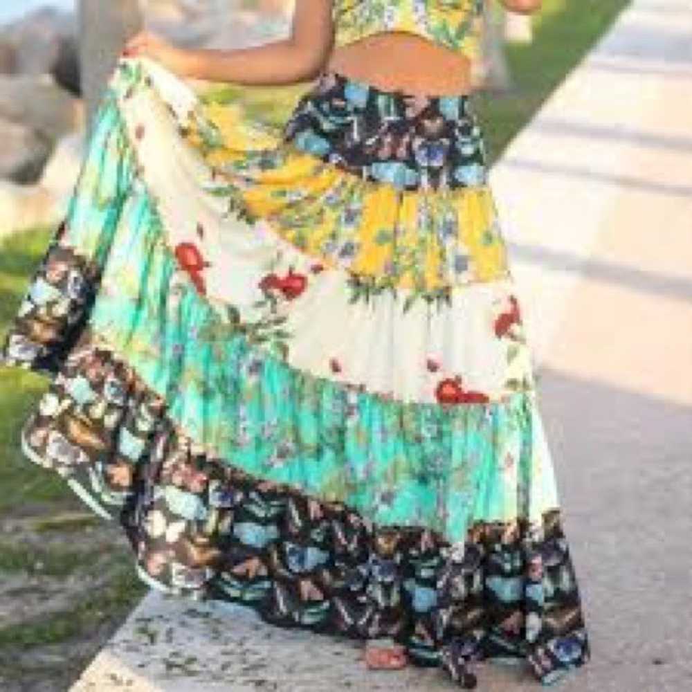 L’ Atiste By Amy Gorgeous Tiered Boho Hippie Maxi… - image 2