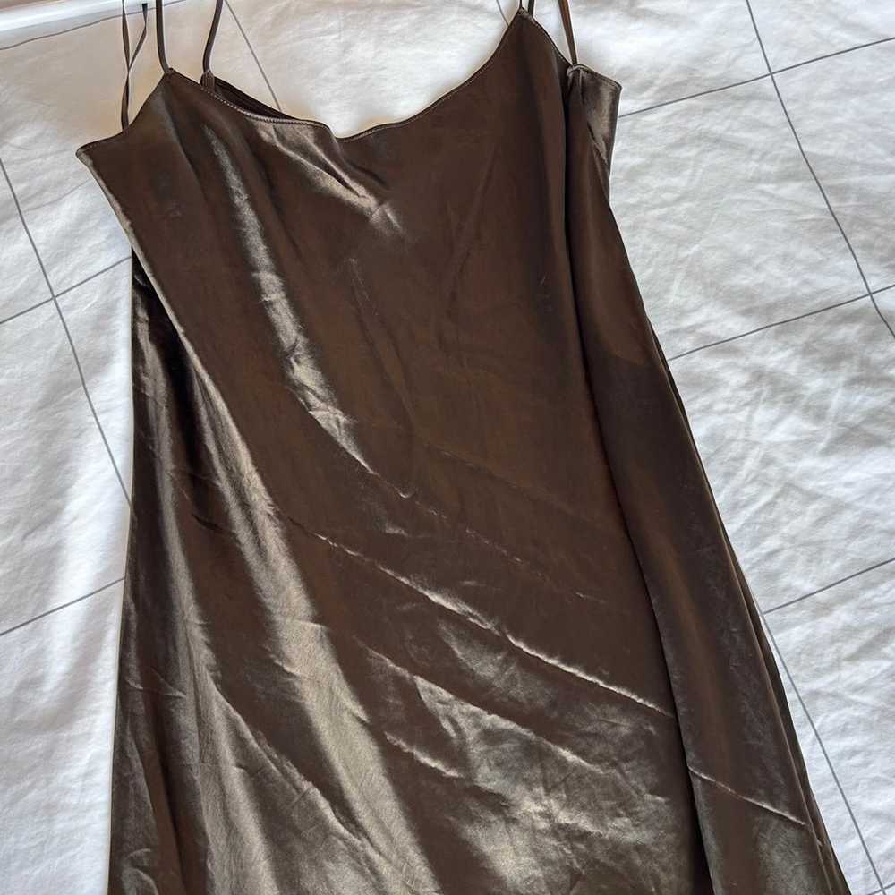 Vince Satin Slip Midi Dress - image 7