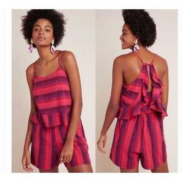 NWOT shops Anthropologie Amadi ruffle Romper s