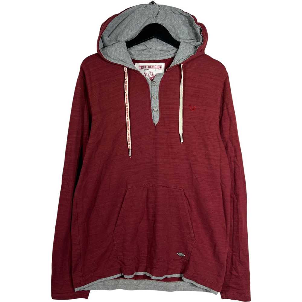 True Religion True Religion 1/4 Button Hoodie - image 1