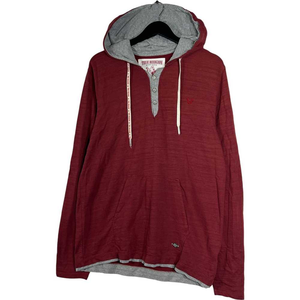 True Religion True Religion 1/4 Button Hoodie - image 3