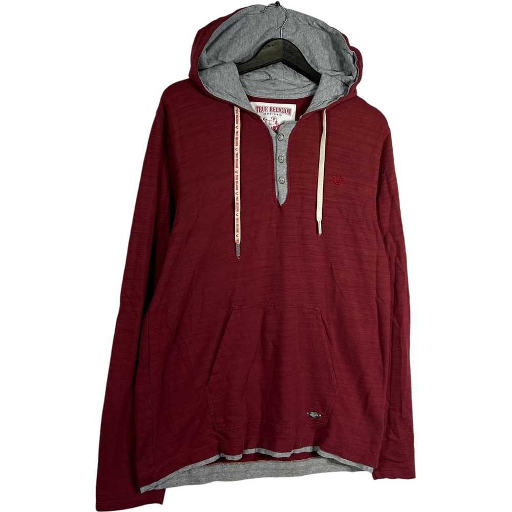 True Religion True Religion 1/4 Button Hoodie - image 4