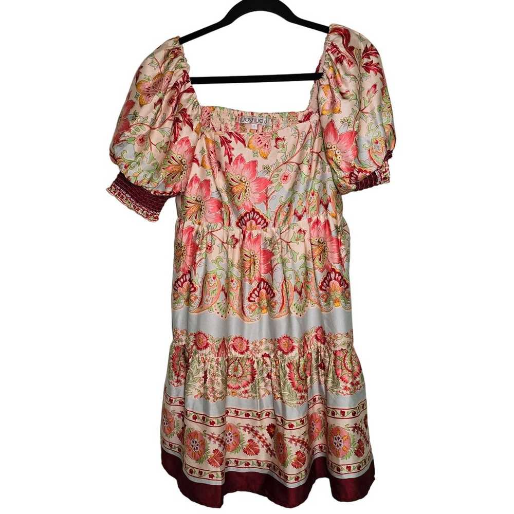 Joy Joy Farm Rio Style Mini Dress Floral Pockets … - image 1