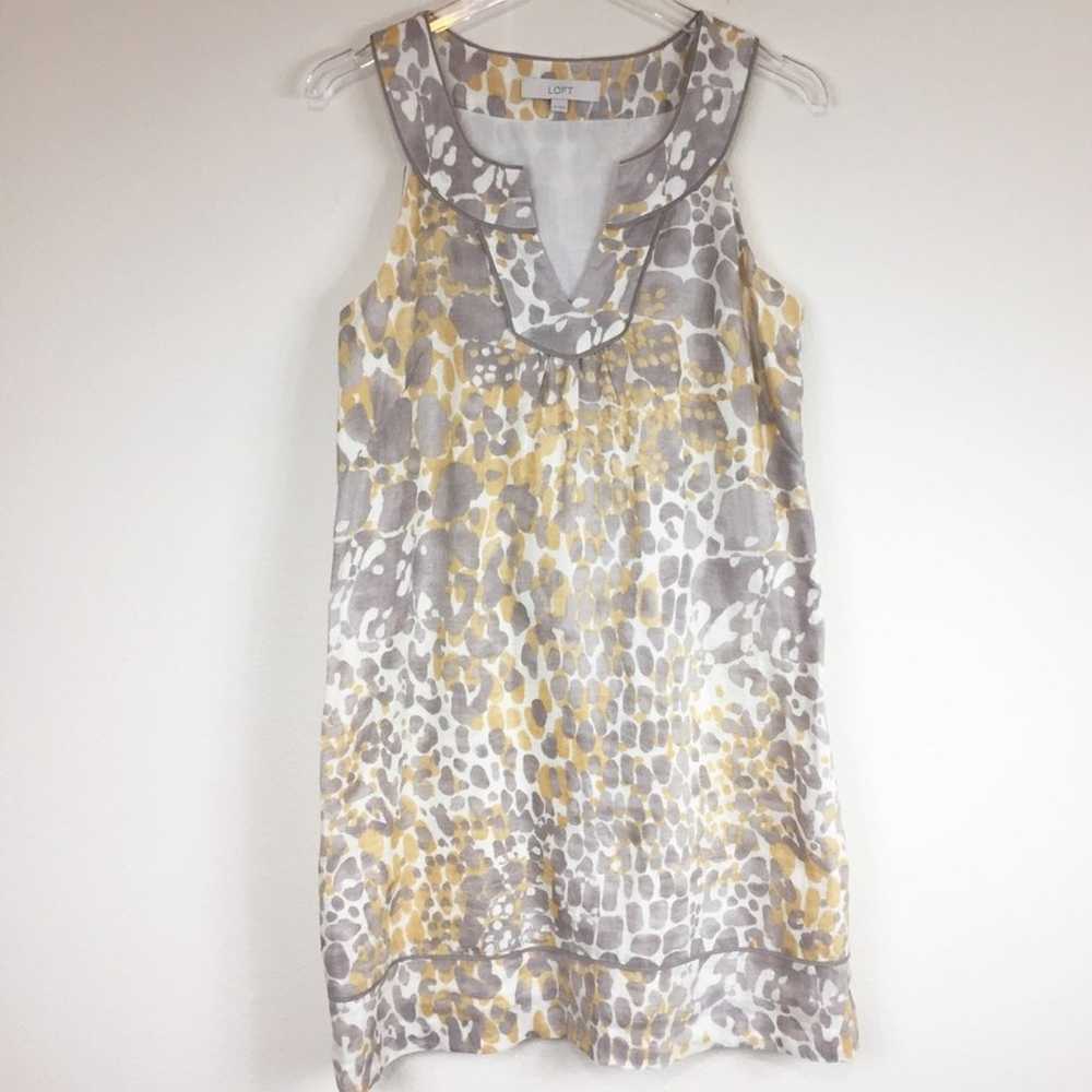 Ann Taylor Loft | Linen Shift Dress Sz 4 - image 1