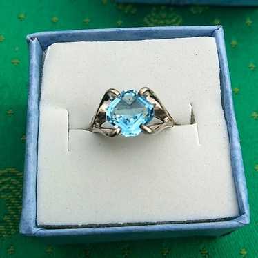 Joseph Esposito ESPO Sterling & Blue Topaz Vintag… - image 1