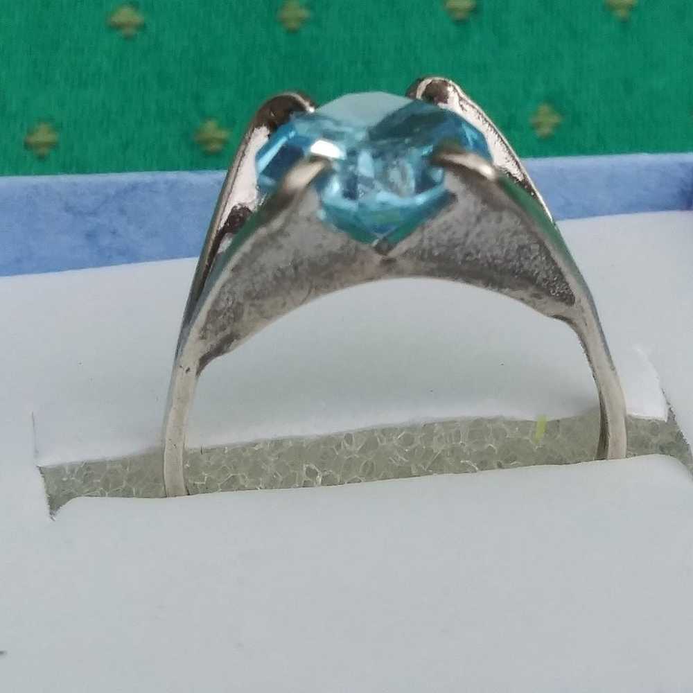 Joseph Esposito ESPO Sterling & Blue Topaz Vintag… - image 4