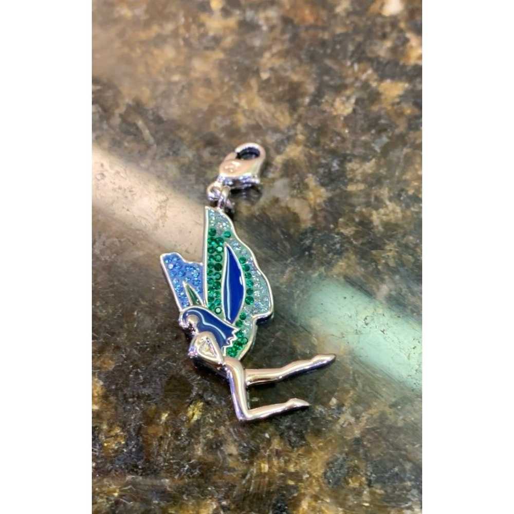 Vintage Swarovski Crystal Fairy Charm Pendant - E… - image 1