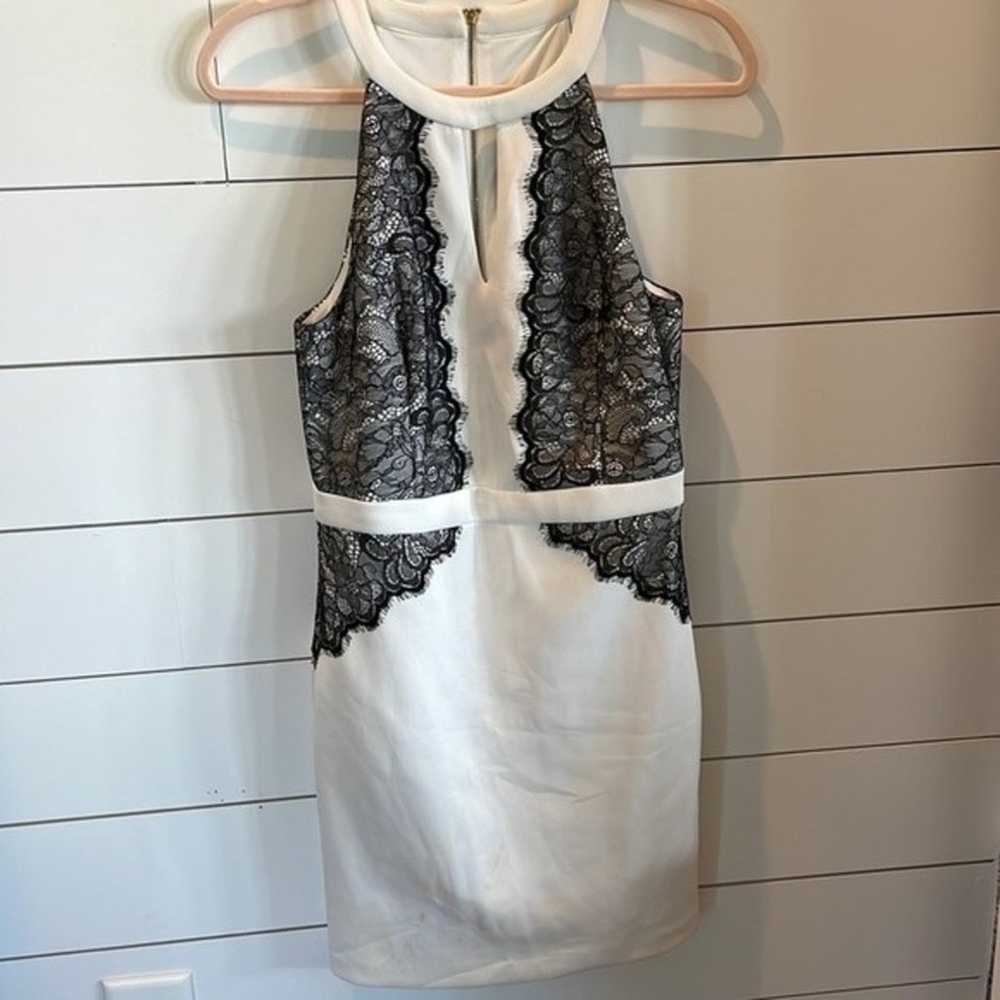 GUESS Black and White lace “Diana” dress, size me… - image 3