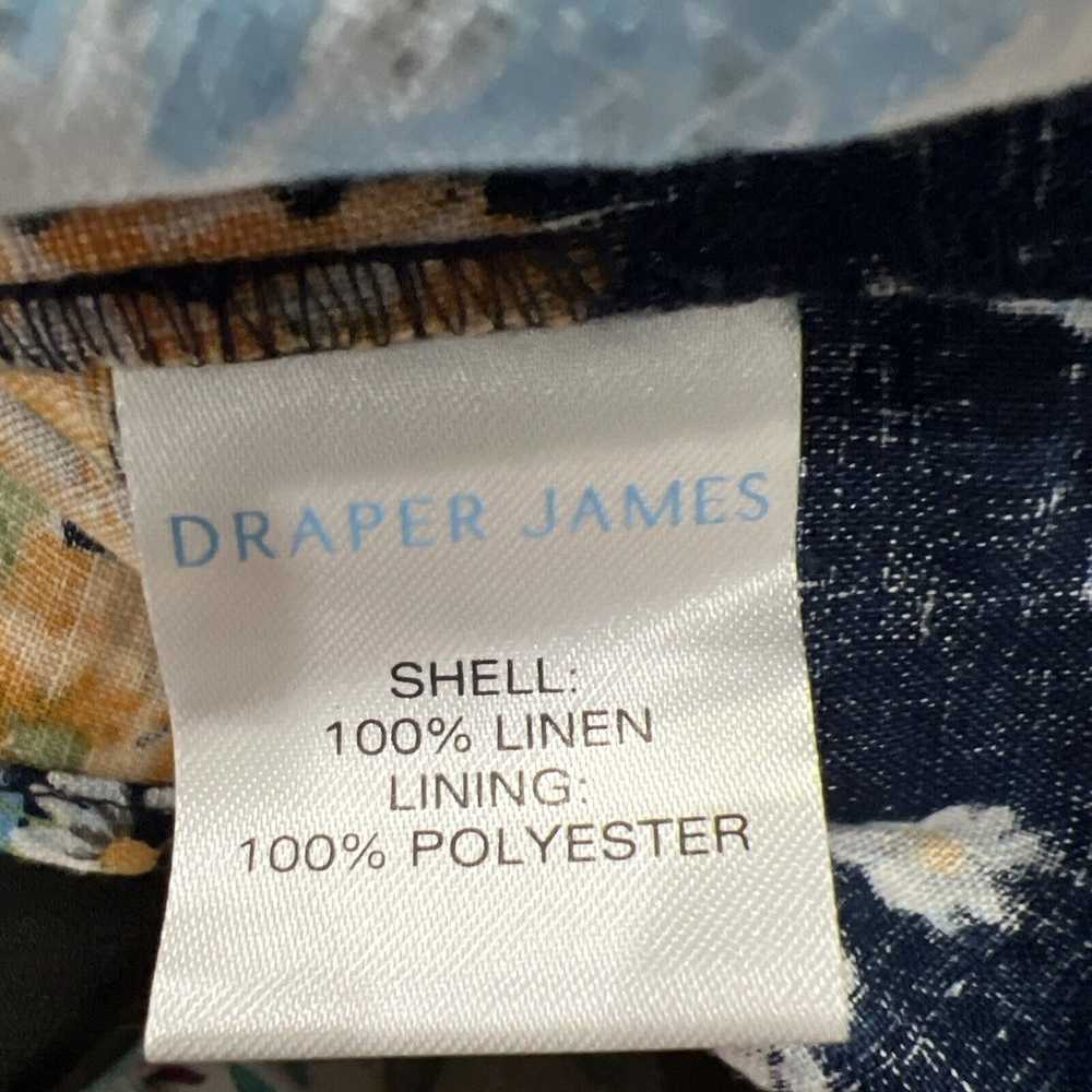 Draper James Size M 100% Linen Nassau Navy Babydo… - image 11